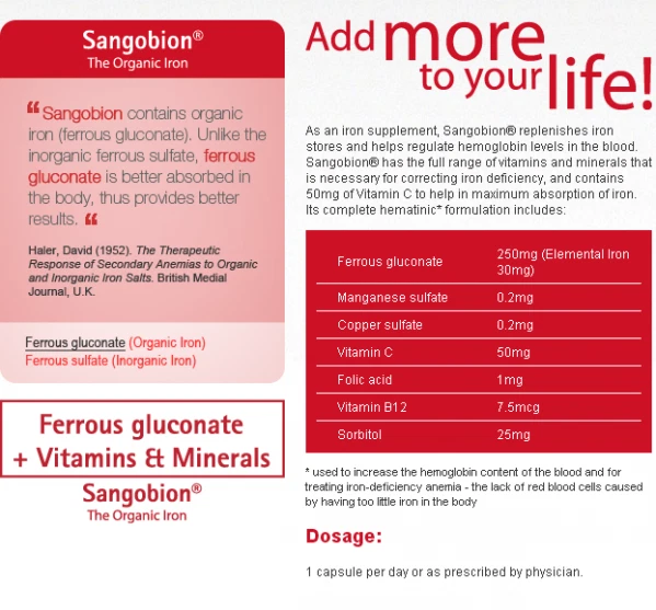 Sangobion 12 S Per Strip Iron Supplement Help Increase Haemoglobin 300 Capsules