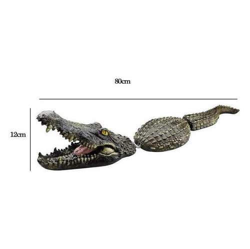 Krokodil Kopf Garten Teich Feature Reptil Tier Ornament Skulptur Schwimm DE - Bild 9 von 17