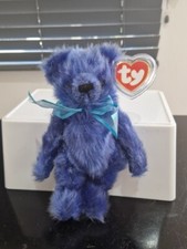 TY Attic Treasure Blue River the jointed bear with tag 2000