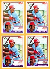 DAVID GREEN Lot of (4) 1983 Topps Rookie Cards RC #578