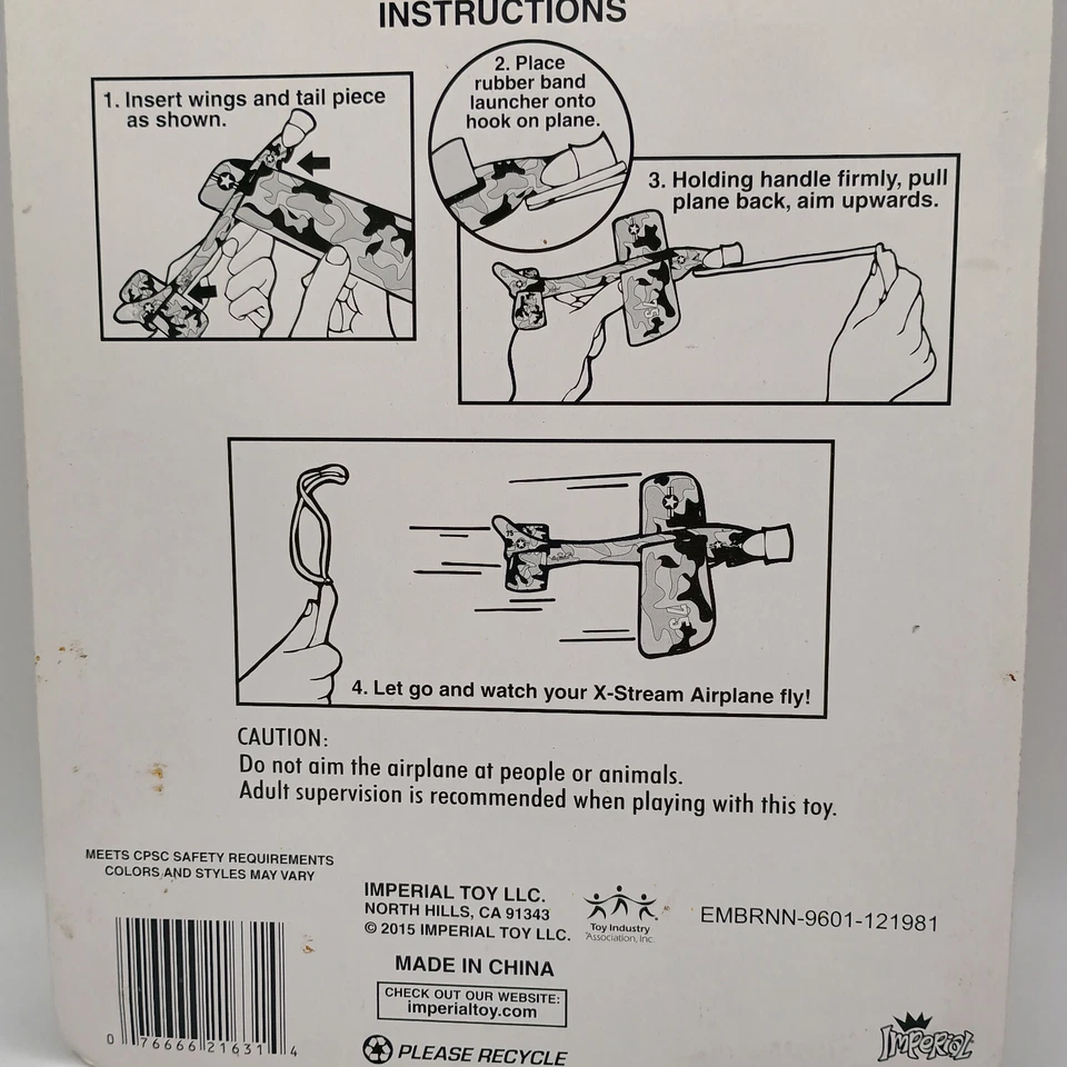 Unopened 3pk Flying Toys 3X-Stream Airplanes Easy to Fly 9" Wingspan Multicolor - Image 4 of 4