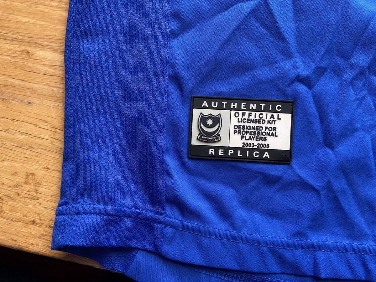 Maillot De Football Portsmouth Domicile 2003-2005 - Taille L, Rare, Marque Patrick - Occasion état 10/10