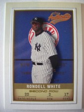 2002 FLEER AUTHENTIC RONDELL WHITE  CARD # 99   233 OF 250  YANKEES  BOX# 18