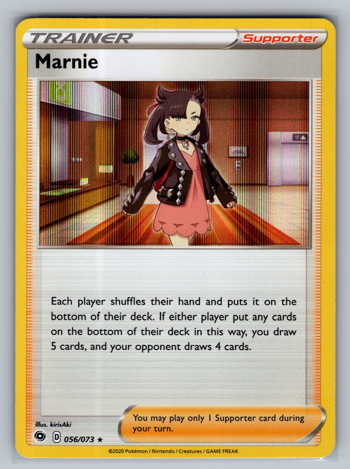 Marnie Champion's Path #56/73 Holo Rare Pokemon Card