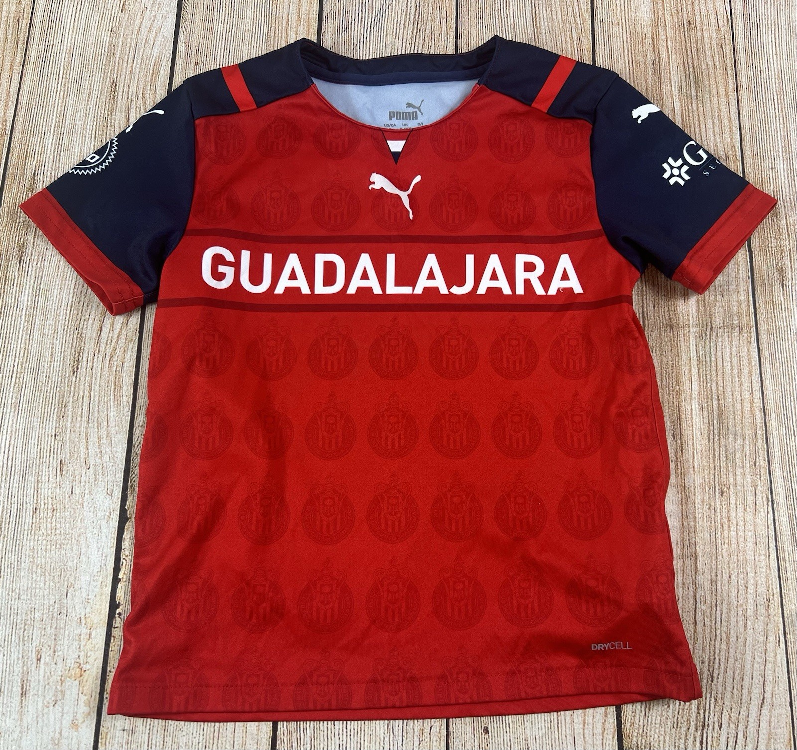 Puma Chivas De Guadalajara Soccer Jersey Youth Size Small 9-10 Years
