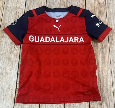 Puma Chivas De Guadalajara Soccer Jersey Youth Size Small 9-10 Years