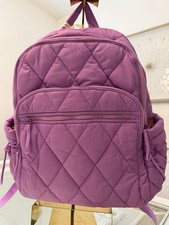 Vera Bradley Bancroft Featherweight Nylon Backpack, Iris Orchid Color NWT 125