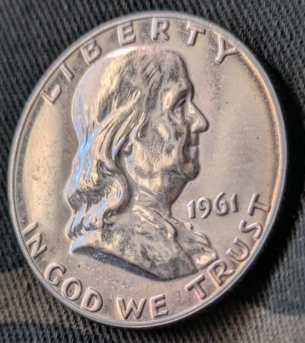 1961 Franklin 50¢ Piece. 90% Silver Proof. 🦅🔥🔥