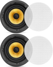 Pyle 6.5 Ceiling Speaker Set - 2-Way Full Range Pair Built-in...