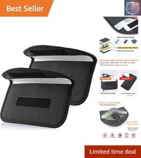 2 Pack Faraday Bags for Car Keys and Cell Phone, Signal Blocking Key Pouch Wa...