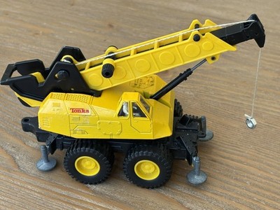 Vintage seltener Tonka Toys Mobilkran LKW in gutem Zustand gelb 5-7 Zoll 