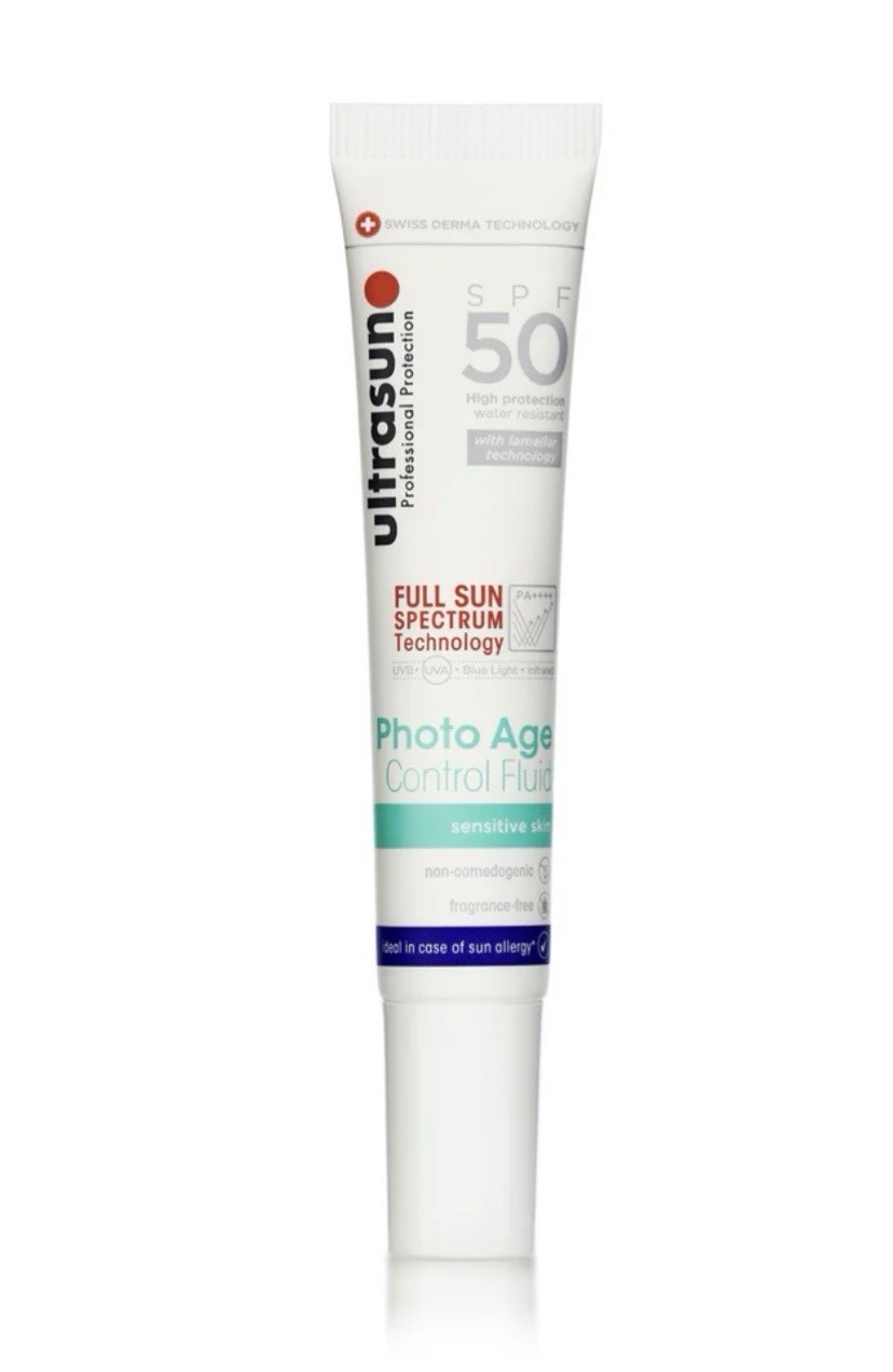 Ultrasun Photo Age Control Fluid SPF 50 Face Sun Cream Protection 20ml Sensitive