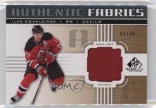 2011 SP Game Used Edition Authentic Fabrics 7/35 Ilya Kovalchuk #AF-IK Patch 1q2