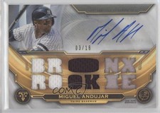 2019 Topps Triple Threads Auto Relics 3/18 Miguel Andujar #TTAR-MA2 Auto 2jq