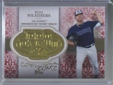 2019 Topps Pro Debut Distinguished Debuts Medallions Red 8/10 Ryan Weathers 0b67