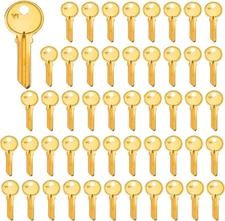 Brass Finish Key Blanks, Y1 Uncut Blank Keys, 5YA1 Key Blanks Pack of 50 Keys