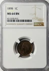 1898 P Indian Head Cent NGC MS64 BN