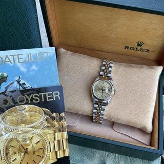 Rolex Datejust Ref 69173 26mm Two Tone S Steel / 18K Gold Jubilee Watch w/ Box!