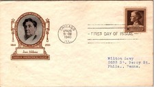 US FDC of Famous American Jane Addams []