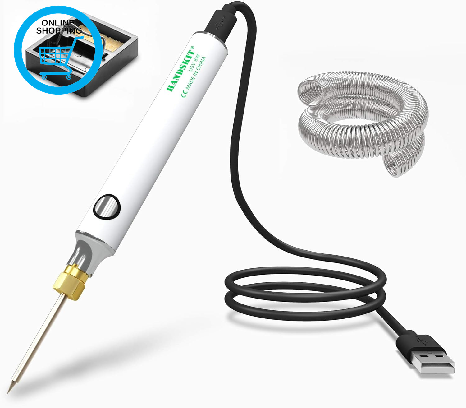 Soldering Iron Kit,  8W Soldering Iron Welding Tools with Adjustable Temperature