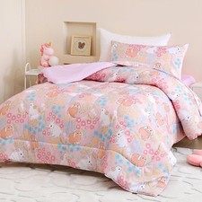 Twin Comforter Set for Kids, Boys, Girls, 4 Pieces Bed-in-a-Bag Bedding Set, ...