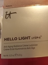 IT Cosmetics Hello Light Creme Anti-Aging Luminizer Radiance 0.23oz. New In Box.