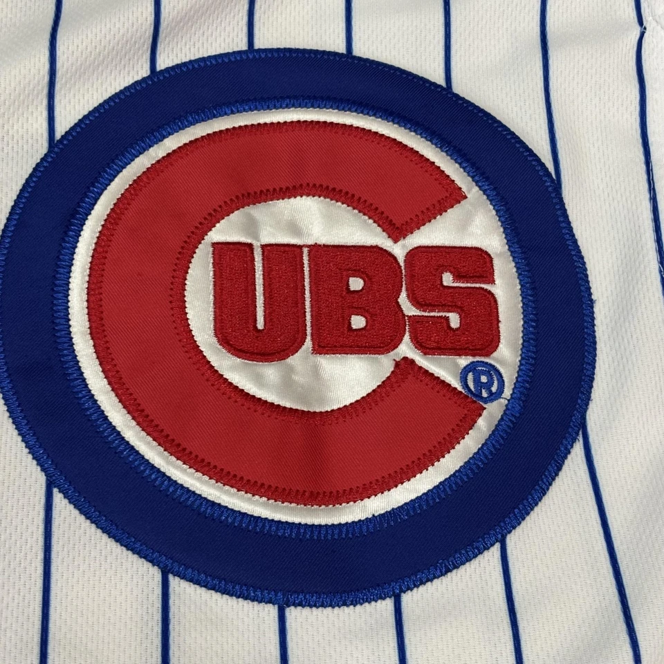 芝加哥小熊队球衣男式 40 白色美国职棒大联盟棒球 Koji Uehara #19 细条纹 — 第 3/4 张图片