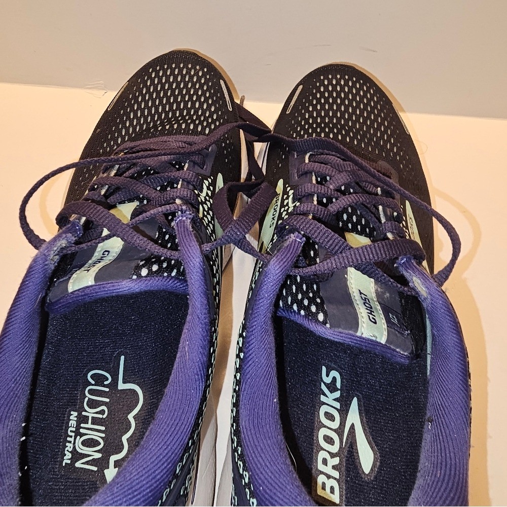 Brooks Women's Ghost 14 Athletic Shoes in Purple and Mint thumbnail 5