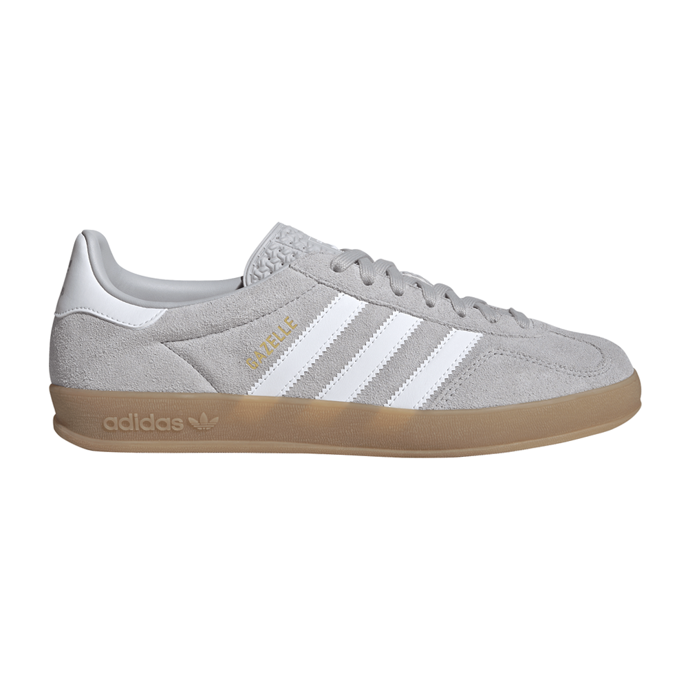 adidas Gazelle Indoor Lace Up  Mens Grey Sneakers Casual Shoes JQ0176