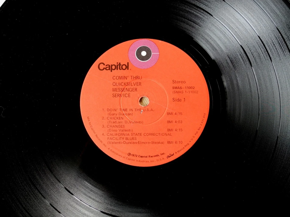 QUICKSILVER MESSENGER SERVICE Comin' Thru PSYCH rock gf '72 Capitol FIRST PRESS - Image 4 of 4