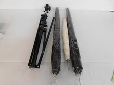   IMPACT UMBRELLAS 2 , PHOTOFLEX UMBRELLA, AND 2 TRIPODS  SLJ41 