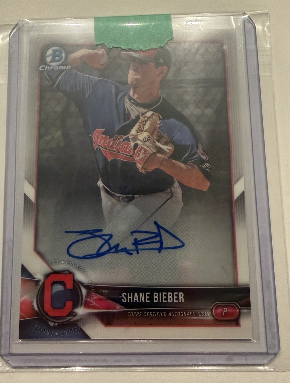 2018 Bowman Chrome MLB #BCPA-SB SHANE BIEBER Rookie RC AUTO Blue Jays Guardians