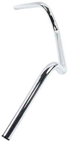 Emgo 1 pulgada. Manillar Buckhorn - 5 pulgadas - Bicicleta de calle cromada para moto 07-12510 Foto 2 de 4