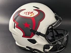 Tank Dell Signed Houston Texans Lunar Eclipse Full Size Helmet AUTO BAS