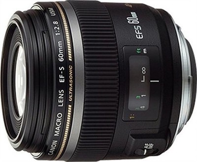 Canon EF-S 60mm f/2.8 USM Macro schwarz Fotografie Objektiv Kamera Objektiv