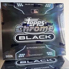 2026 Topps Chrome Black Baseball Hobby Box Factory Sealed MLB On Card Auto