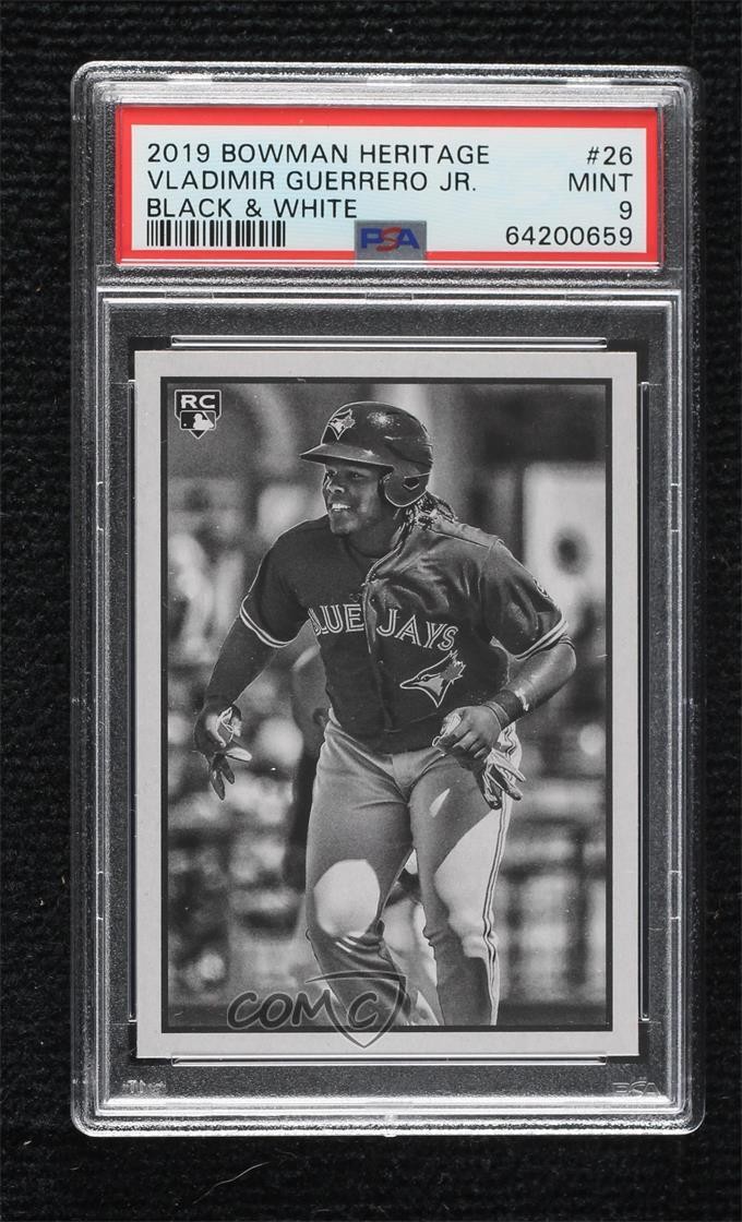 2019 Bowman Heritage Black & White Vladimir Guerrero Jr PSA 9 MINT RC 0os7