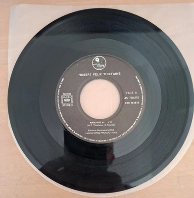 H.F. Thiéfaine – Narcisse 81 - 45T - 1982- 7" Single Vinyl - JUKE BOX - Photo 1/2