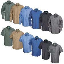Reed Work Shirt Short Long Sleeve Button Up 100 Cotton Industrial Uniform S