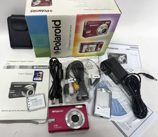 Polaroid t730 7.0 Megapixels Red Digital Camera 3X Zoom New Battery  Charger
