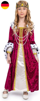 Dress up America Queen-Kostüm Für Mädchen   Kinder-Renaissance-Prinzessin-Kostüm