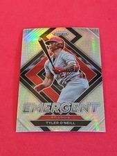 2022 Tyler O'Neill Panini Prizm #E-10 Silver Prizm Emergent Insert 