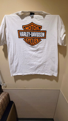 Harley-Davidson Motor Cycles Oakland CA Graphic T-Shirt White Size 2XL