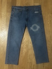 Levi's 505 Men's Blue Straight Denim Jeans Medium Wash Regular Fit 5-Pocket