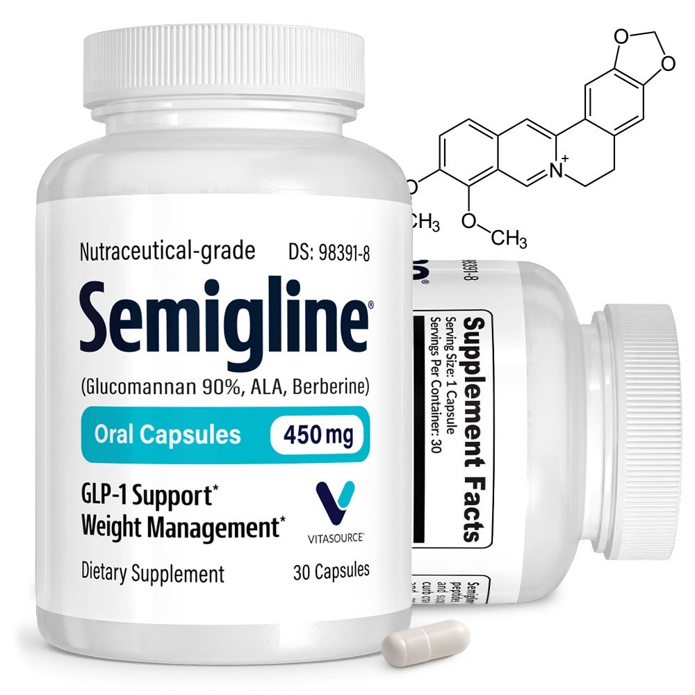 Official Semigline Oral Capsules, Nutraceutical-grade, 30 Capsules