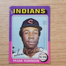 Topps 1975 Base Set Frank Robinson #580 Cleveland Indians MLB Baseball Card
