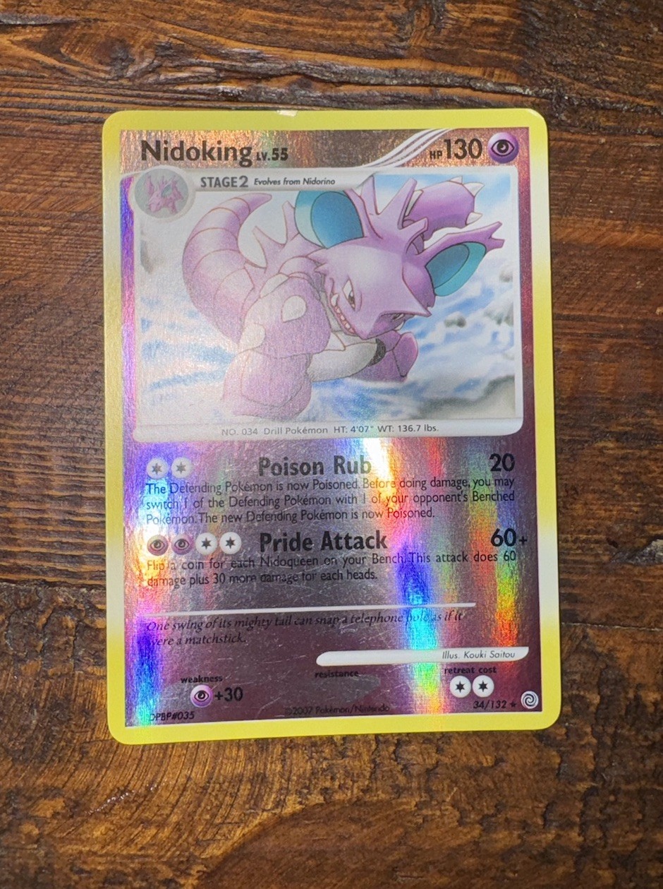 Nidoking 34/132 Secret Wonders Reverse Holo LP-