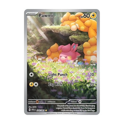 Pawmi Paldean Fates Illustration Rare 226/091 ( Full Art )