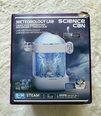 Science Can Meteorology Lab Weather Station STEAM Kit w/ Manual Booklet & Cable