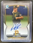 2023 Bowman Draft Paul Skenes Chrome Auto Autograph 1st Prospect #CDA-PS Pirates